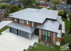 Penfolds Roofing - New Roof Construction - Ziplok Metal Roofing Grey - 3
