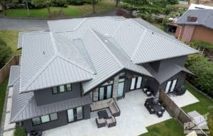 Penfolds Roofing - New Roof Construction - Ziplok Metal Roofing Grey - 1